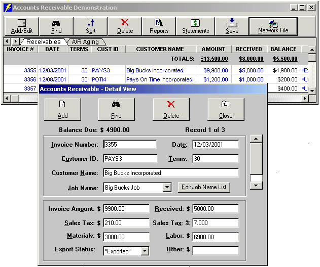 Electrical Accounts Receivable